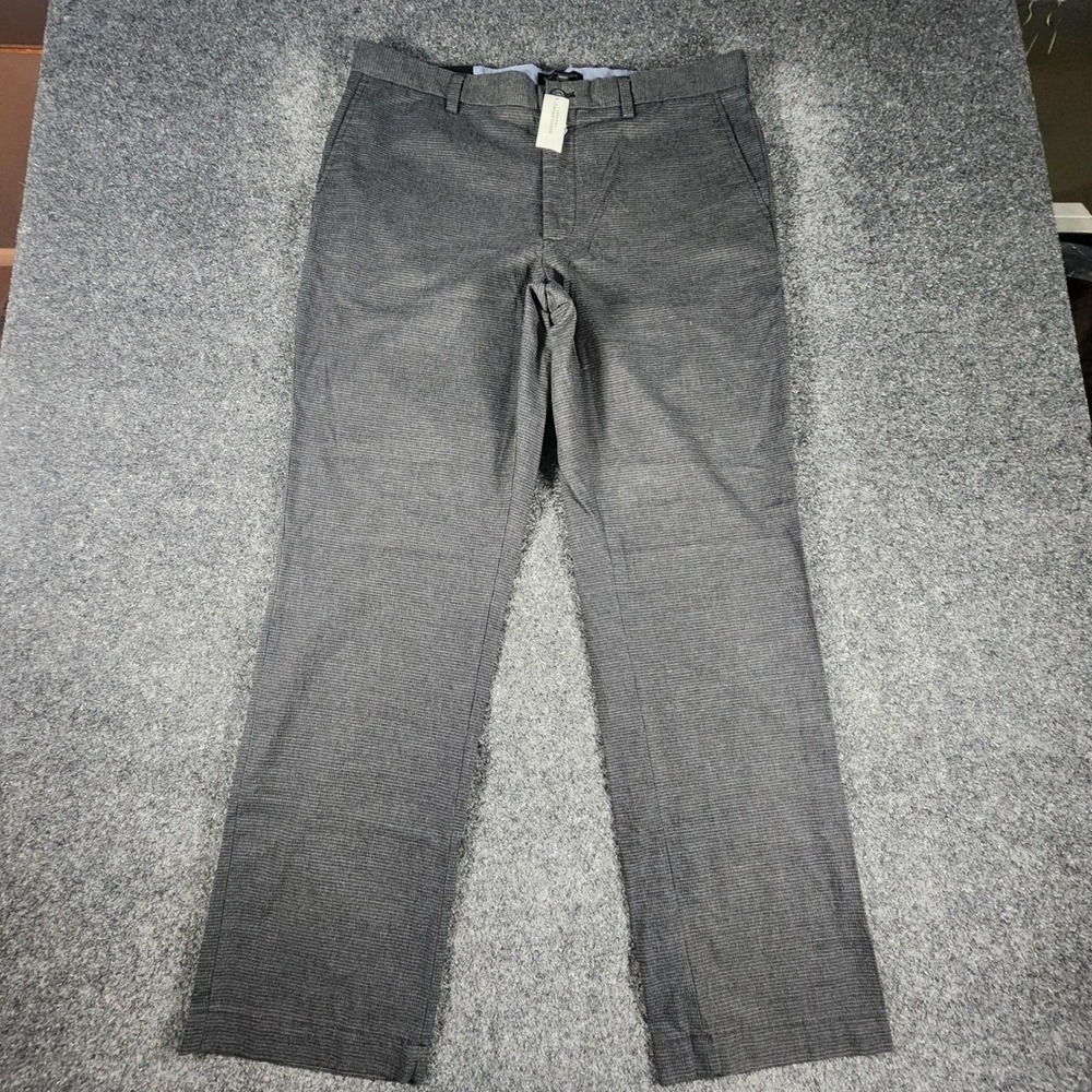 NWT Banana Republic Slim Fit Aiden Chinos Mens 36x32 Grey Cotton Blend Pants